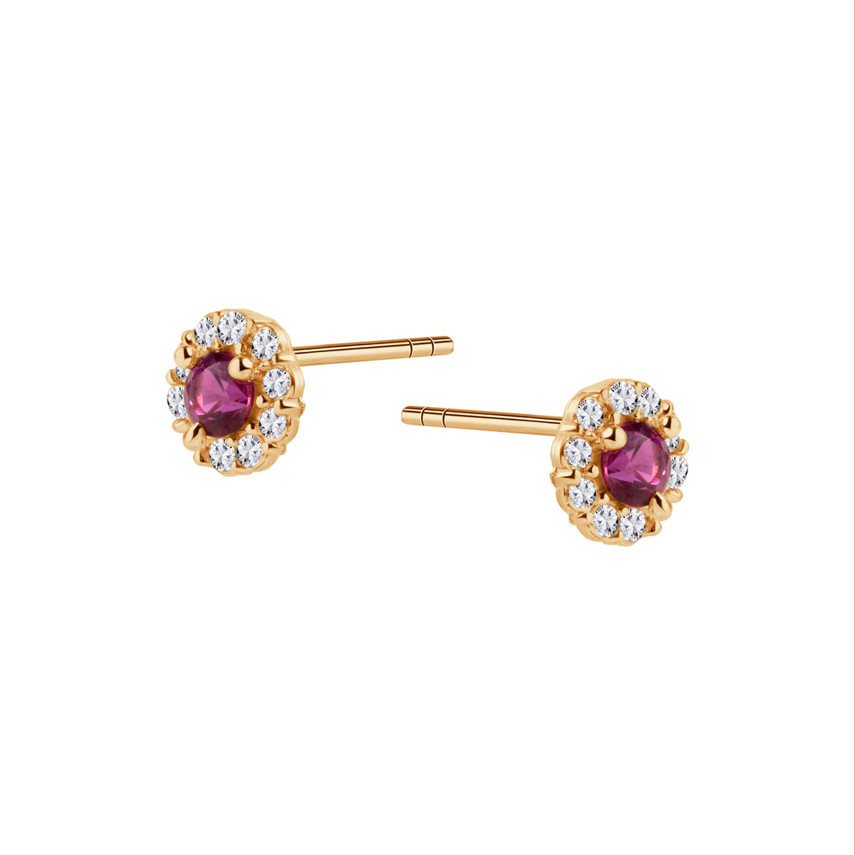 Kolczyki z kolorowymi cyrkoniami