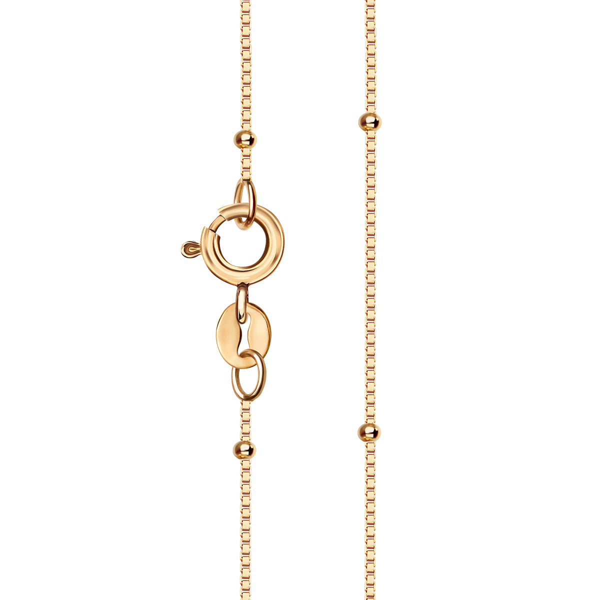 Łańcuszek złoty - kulki