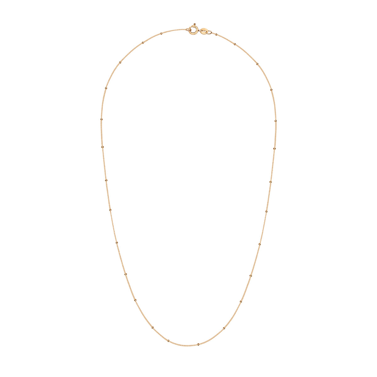 Łańcuszek złoty - kulki