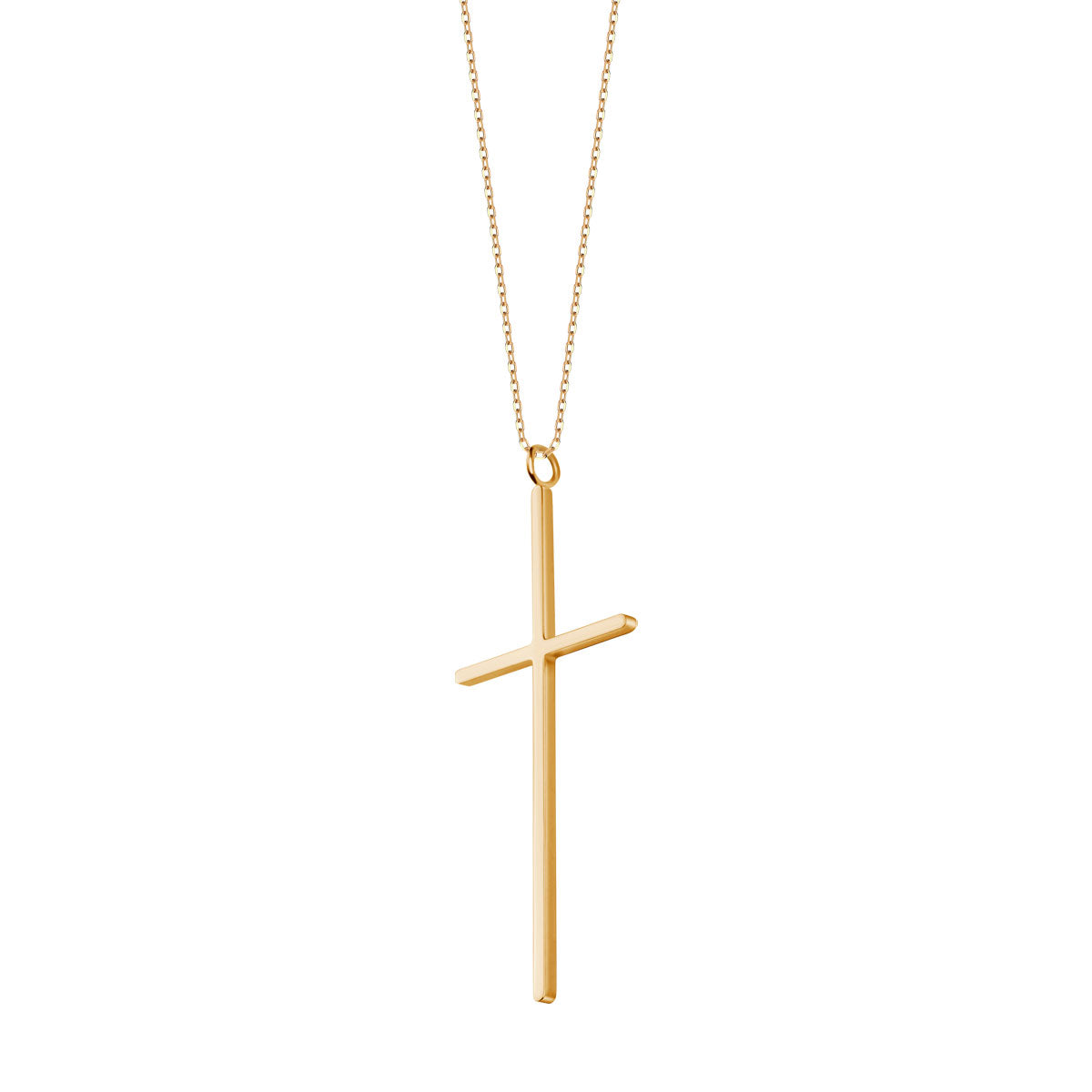 Naszyjnik stalowy - krzyż - Moderno