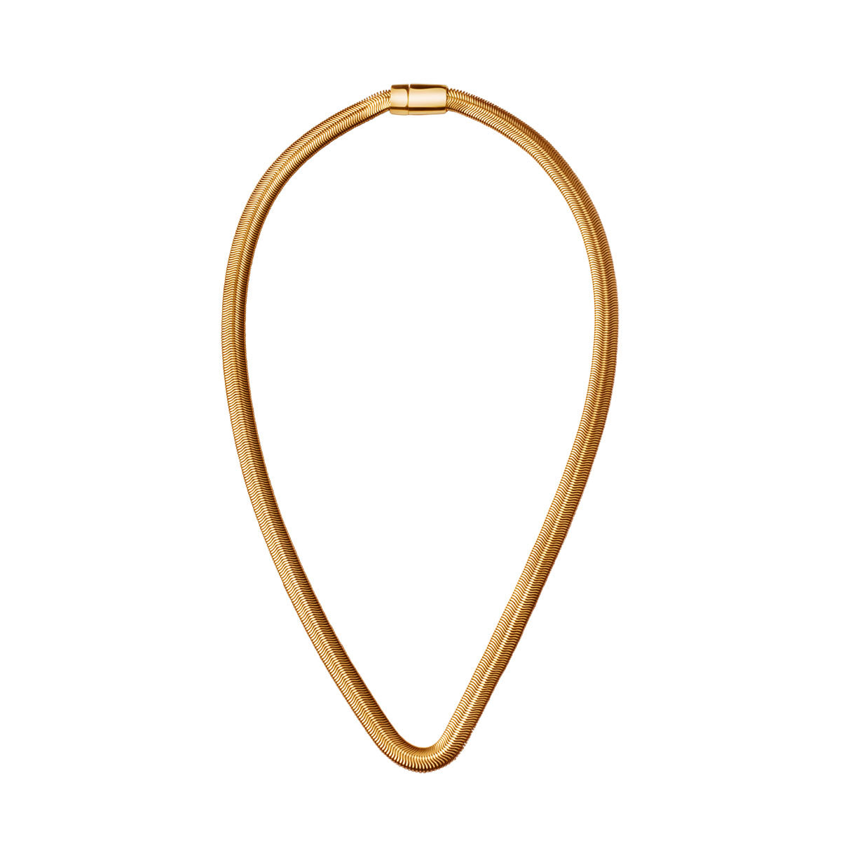 Naszyjnik stalowy - żmijka - Moderno