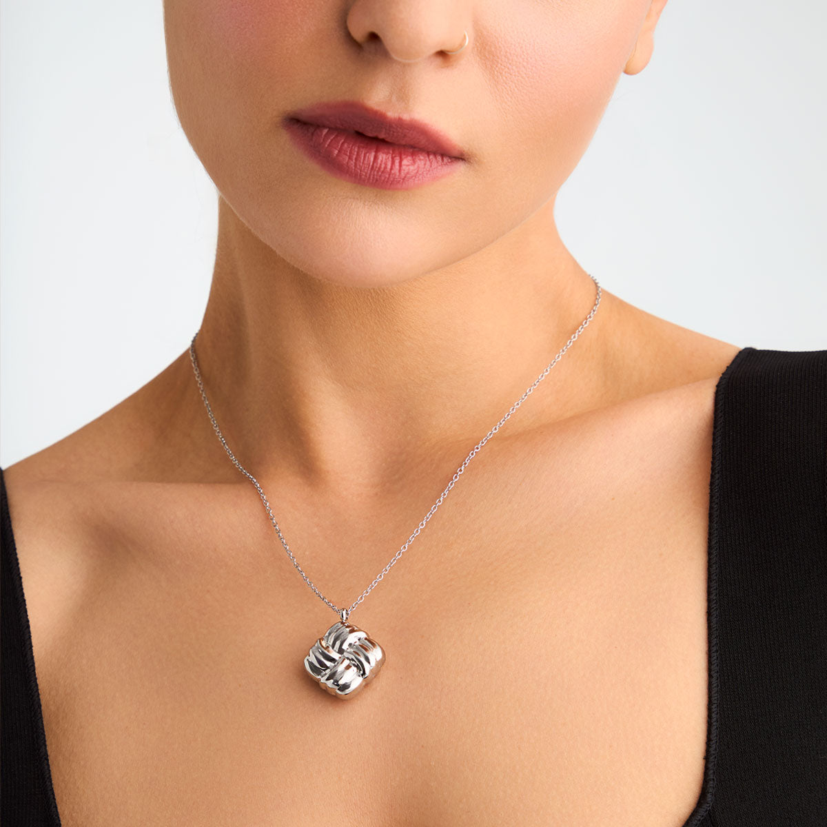 Naszyjnik stalowy - Moderno