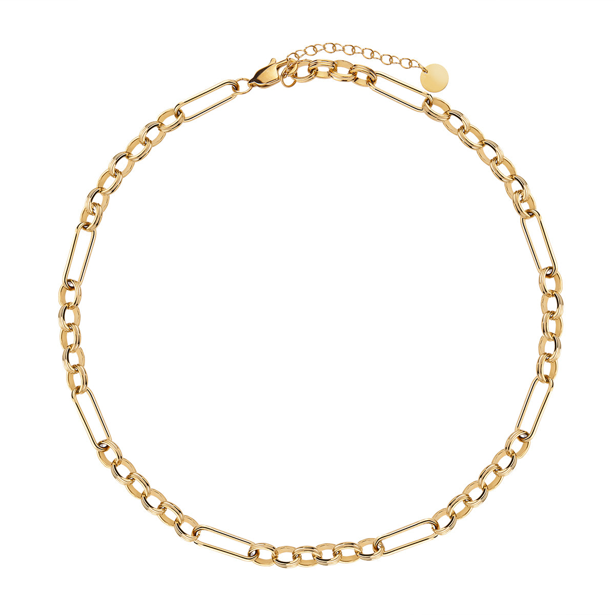 Naszyjnik stalowy - figaro - Moderno