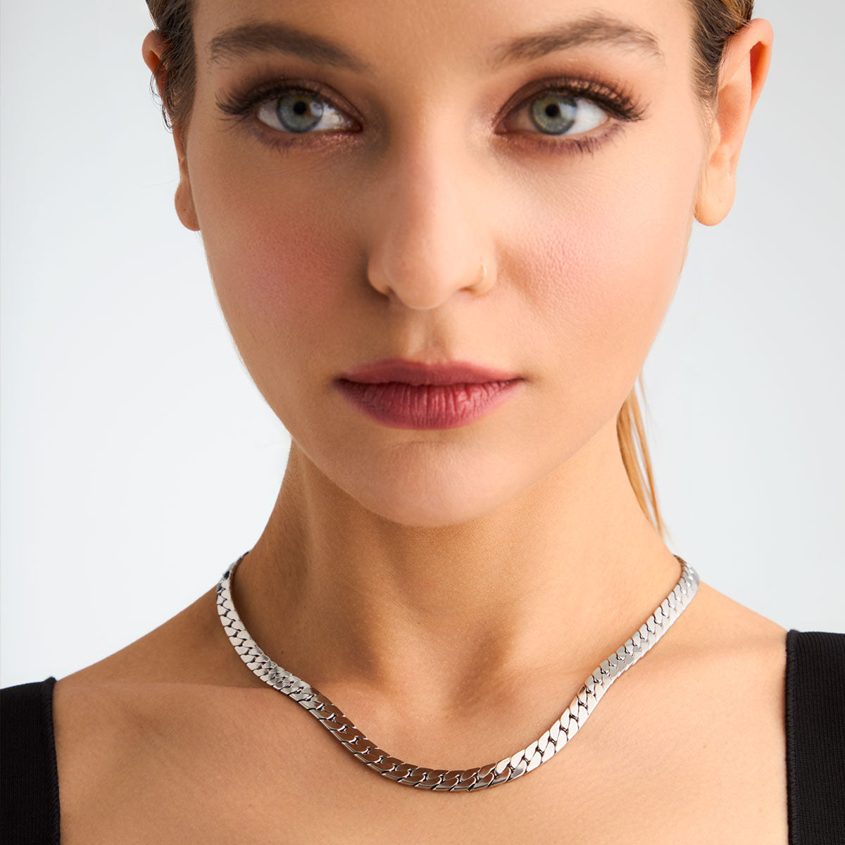 Naszyjnik stalowy - Moderno