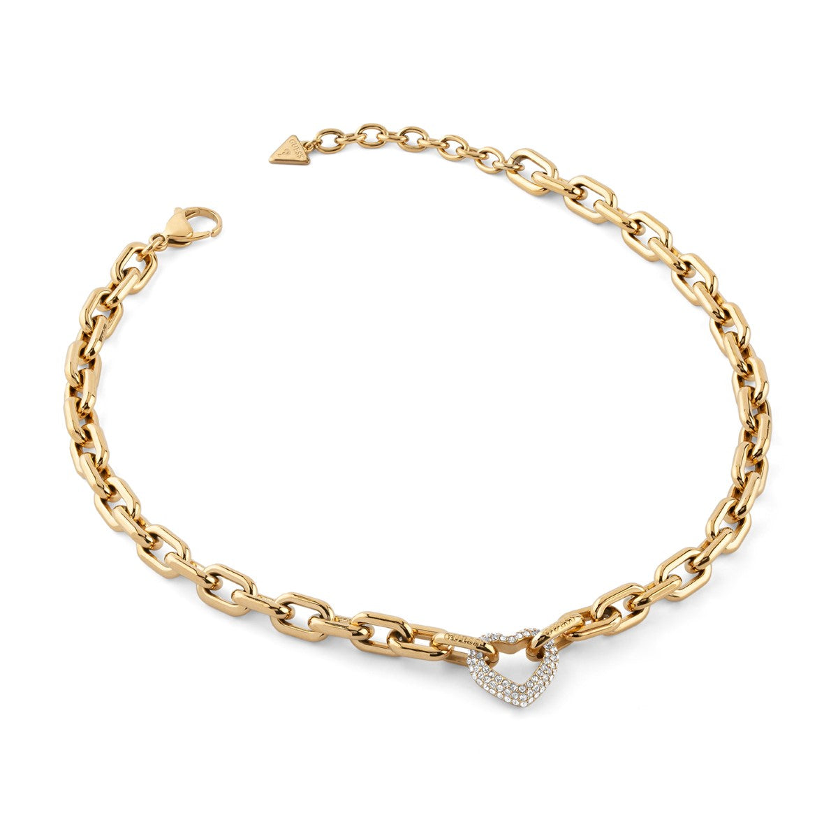 Naszyjnik stalowy - serce - Guess Beloved