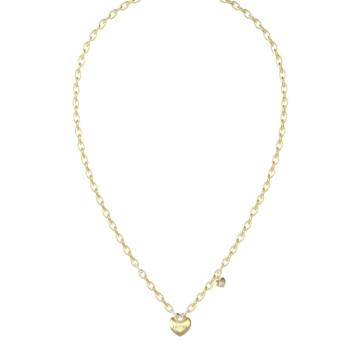 Naszyjnik stalowy - serce - Guess Crazy In Love