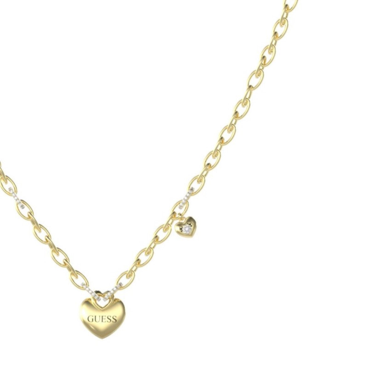 Naszyjnik stalowy - serce - Guess Crazy In Love