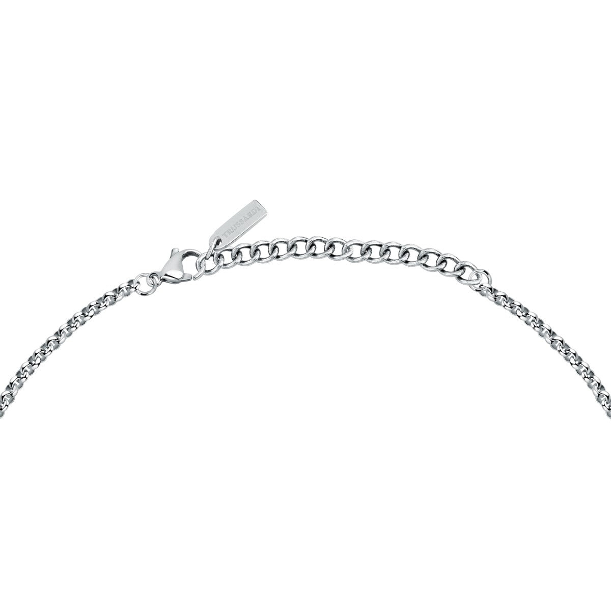 Naszyjnik stalowy z cyrkoniami - Trussardi T-Round