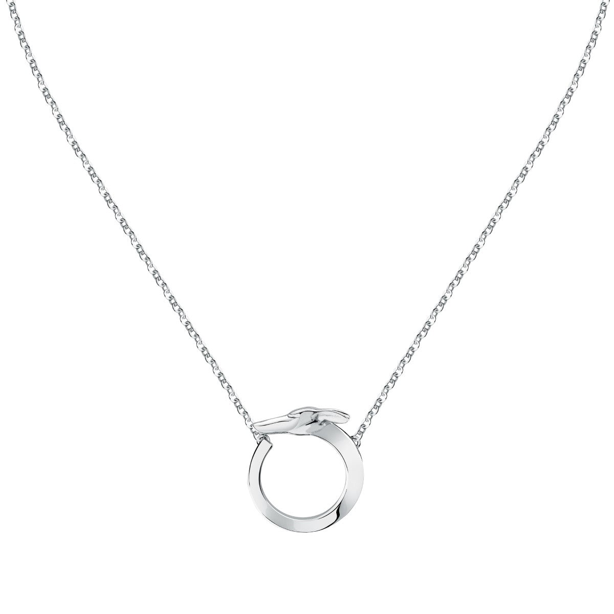 Naszyjnik stalowy - koło - Trussardi T-Heritage Greydog