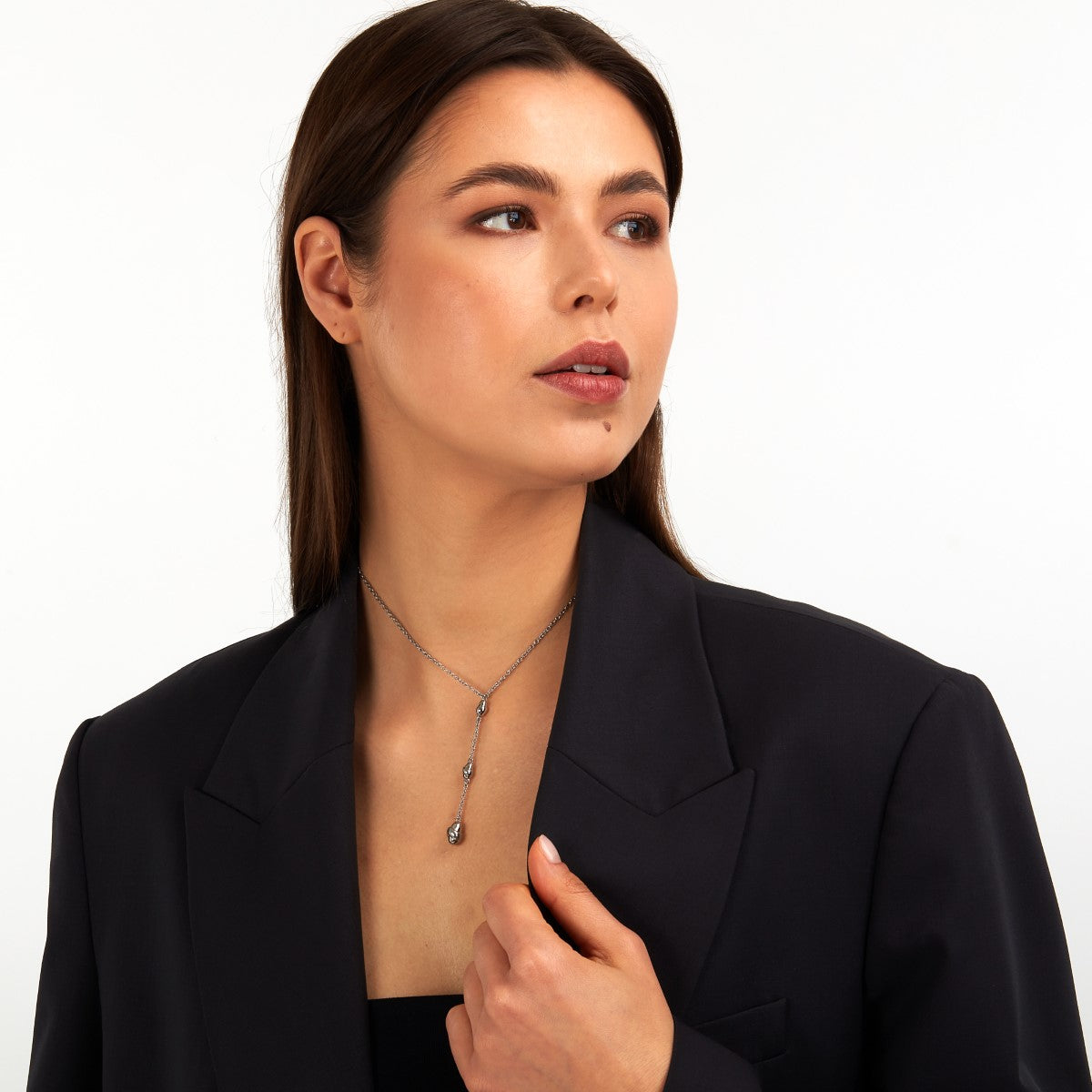 Naszyjnik stalowy - krawatka - Trussardi T-Design Baroque