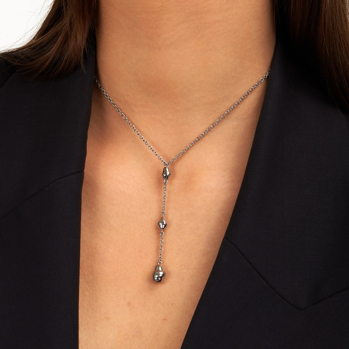 Naszyjnik stalowy - krawatka - Trussardi T-Design Baroque