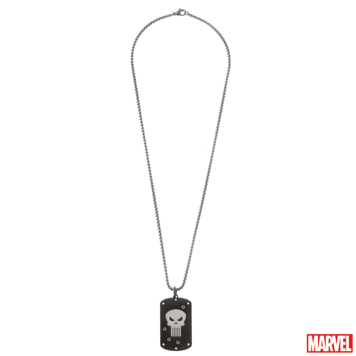 Naszyjnik stalowy - Punisher - Marvel