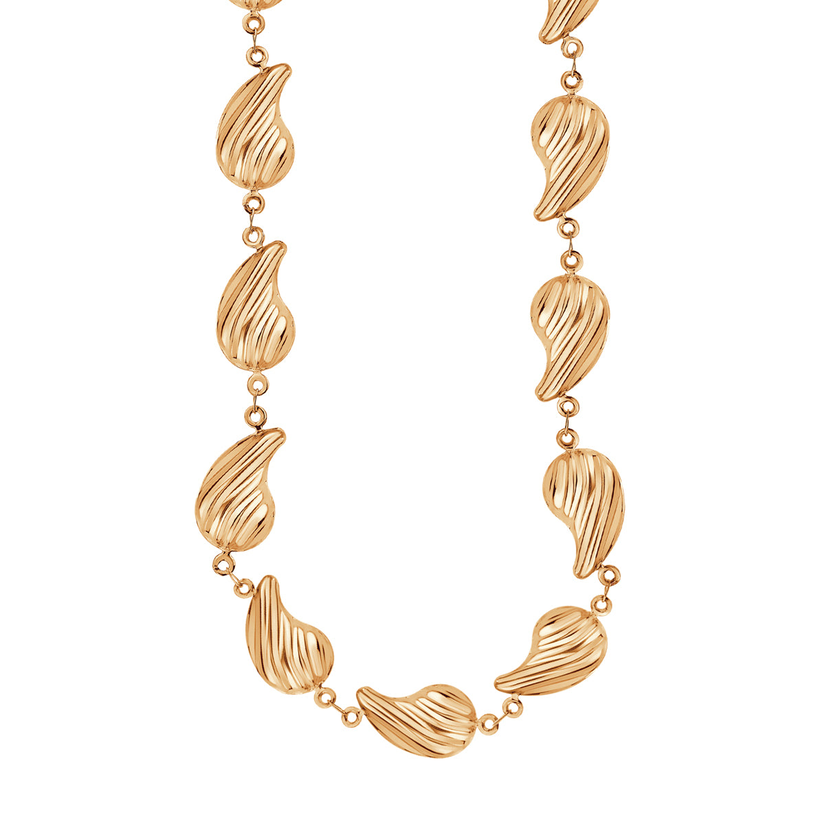 Naszyjnik stalowy - łezki - Moderno