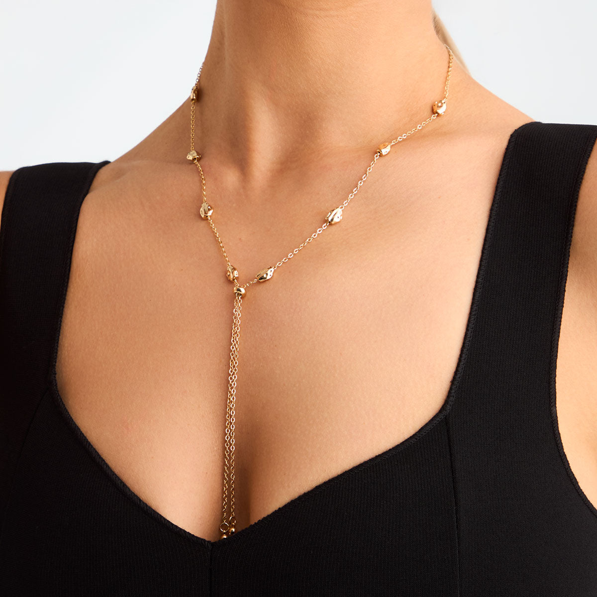 Naszyjnik z mosiądzu pozłacanego - Moderno