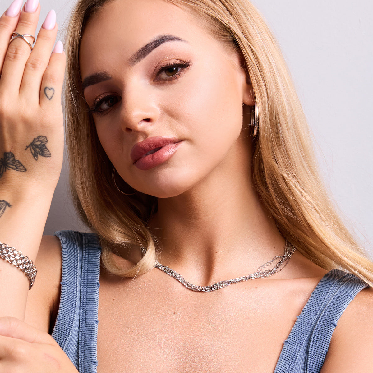 Naszyjnik srebrny - Verona