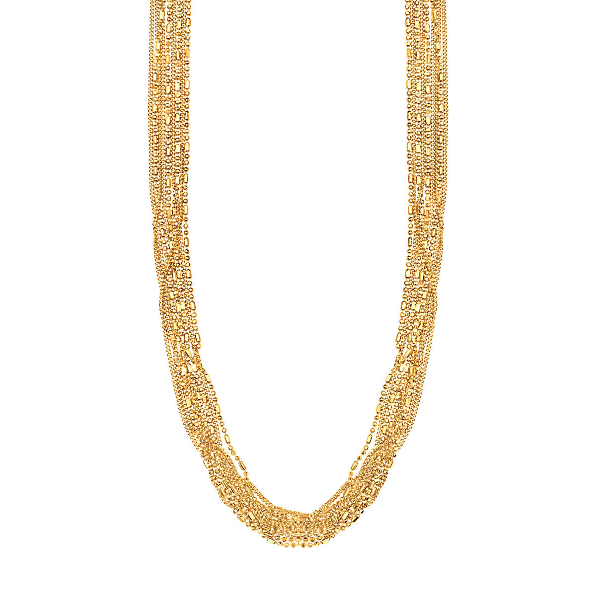 Naszyjnik srebrny pozłacany