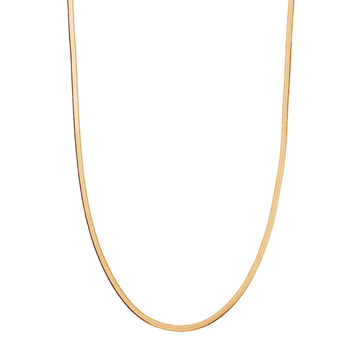 Naszyjnik srebrny pozłacany - żmijka - Verona