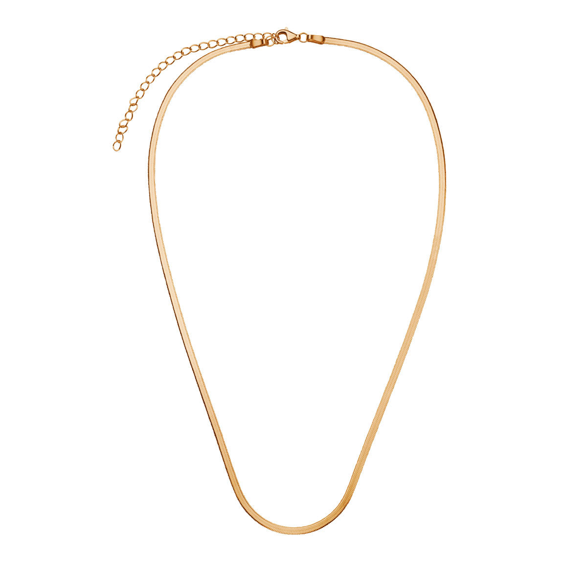 Naszyjnik srebrny pozłacany - żmijka