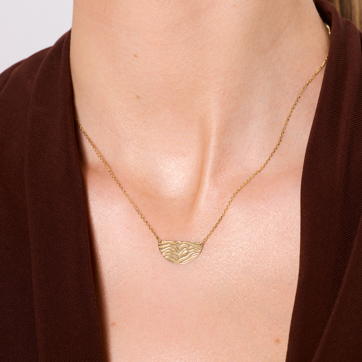 Naszyjnik srebrny pozłacany