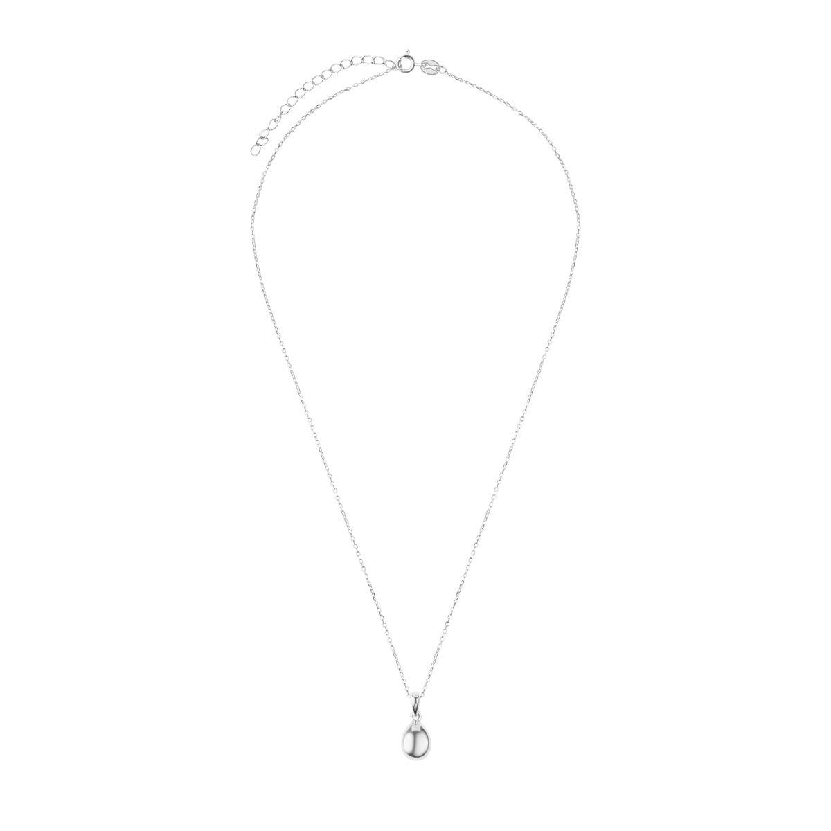 Naszyjnik srebrny - łezka