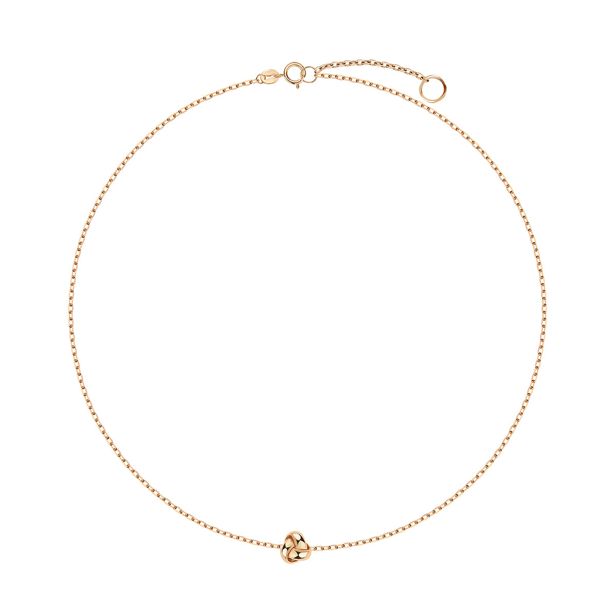 Naszyjnik złoty - supełek - Verona