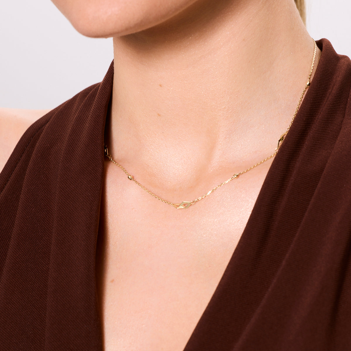 Naszyjnik złoty - kulki