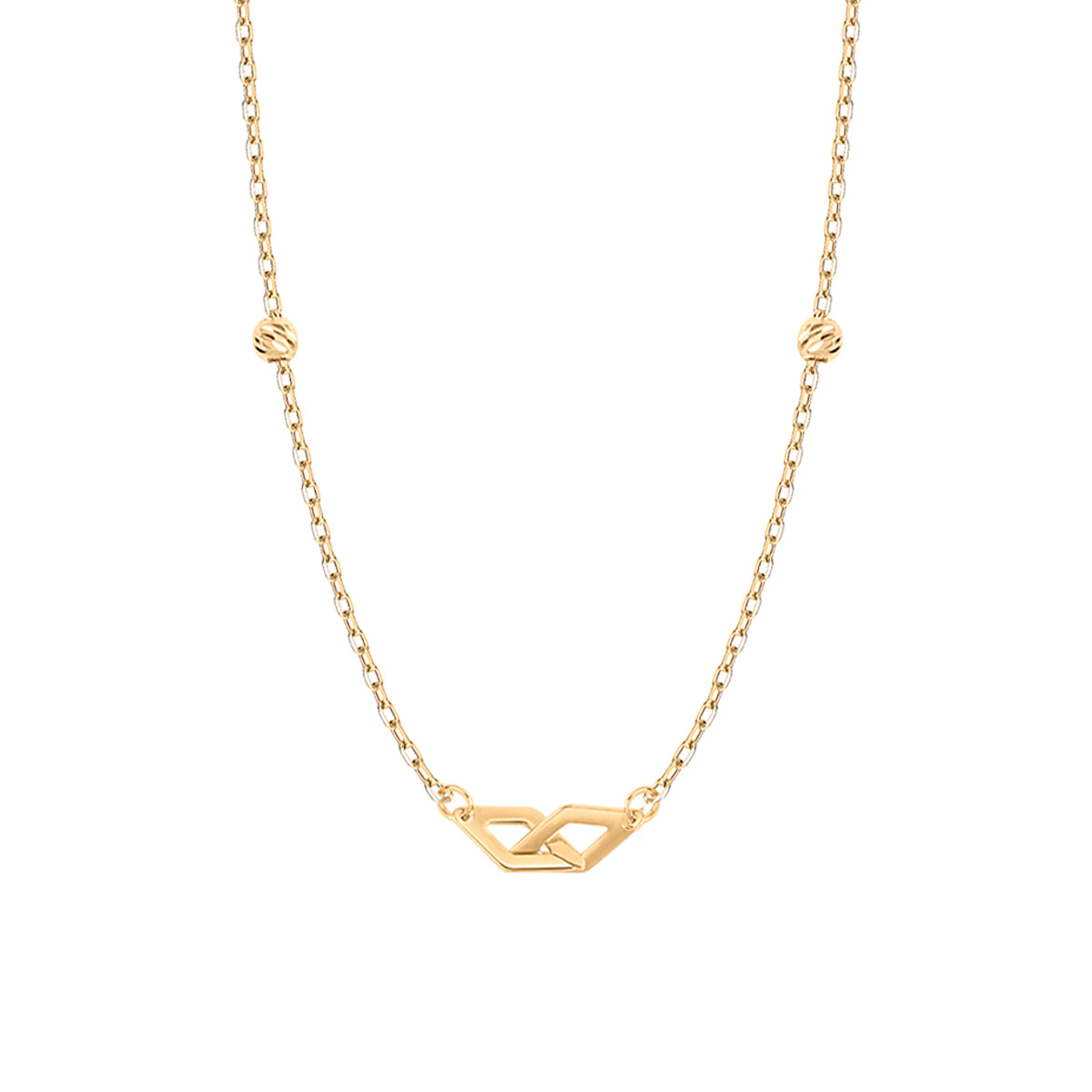 Naszyjnik złoty - kulki