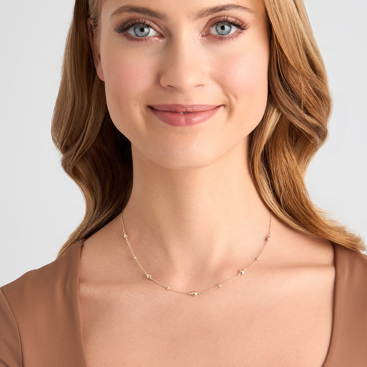 Naszyjnik złoty - kulki