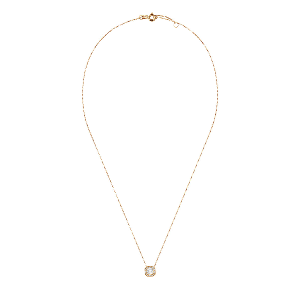 Naszyjnik złoty z cyrkoniami