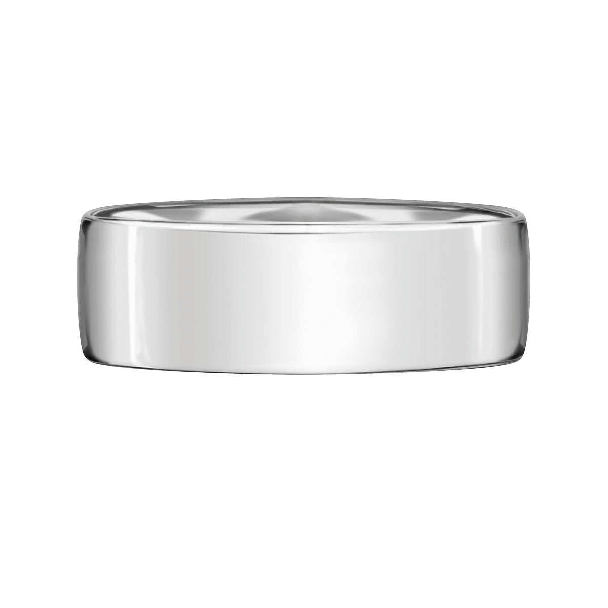 Obrączka ślubna z białego złota - 750 - polerowana - 3 mm