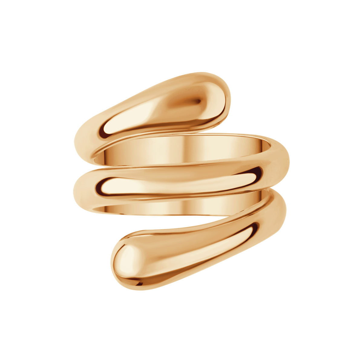 Pierścionek stalowy - zakręcony - Moderno