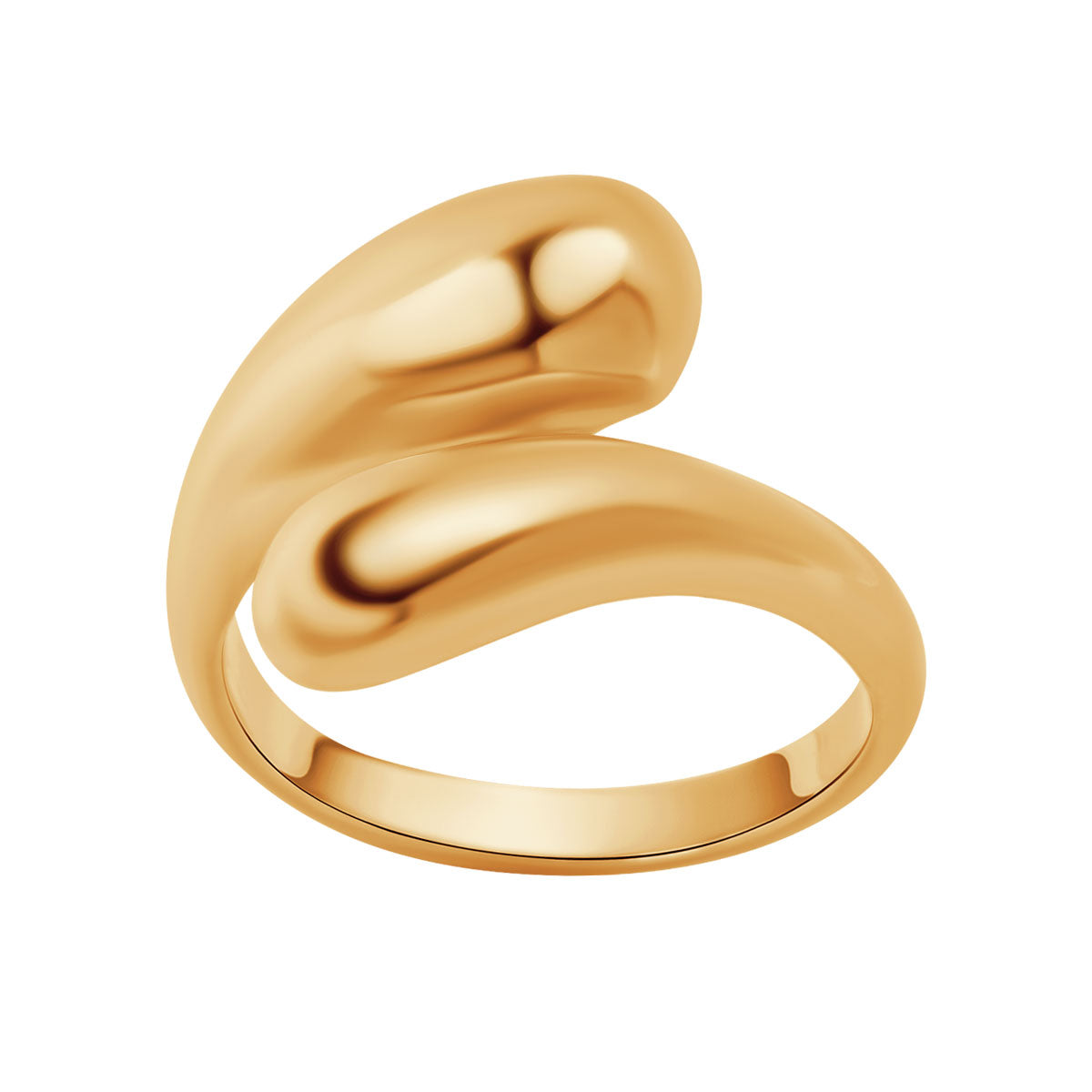 Pierścionek stalowy zakręcony - Moderno