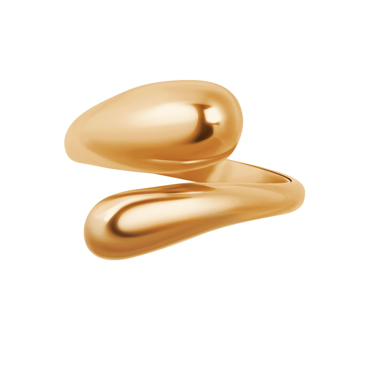 Pierścionek stalowy zakręcony - Moderno - Verona