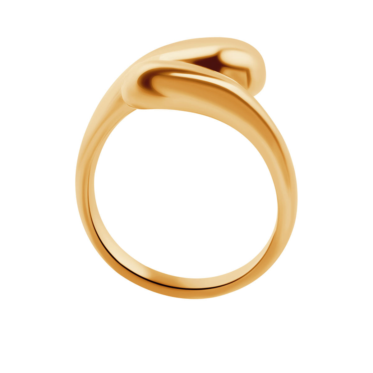 Pierścionek stalowy zakręcony - Moderno - Verona