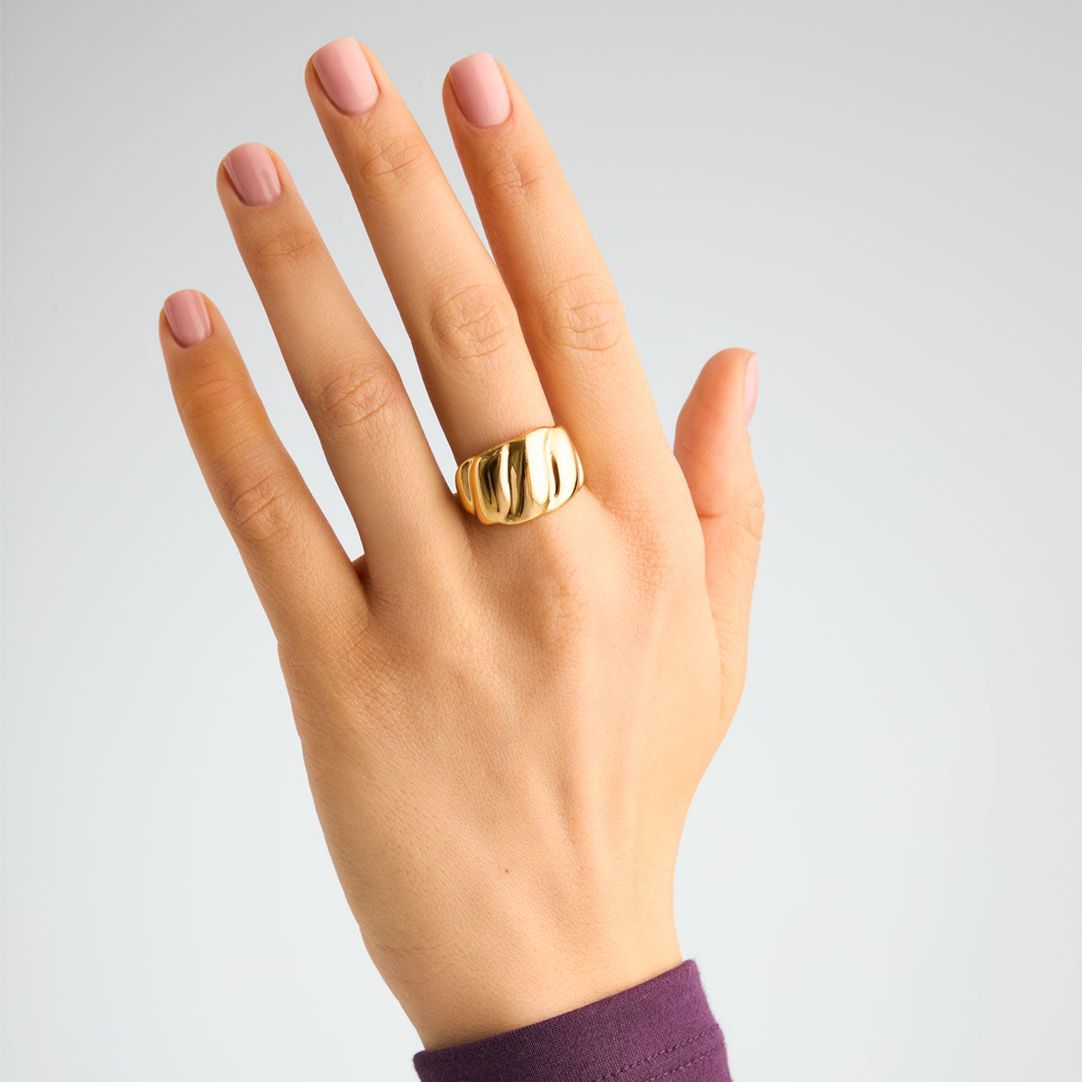 Pierścionek stalowy - Moderno