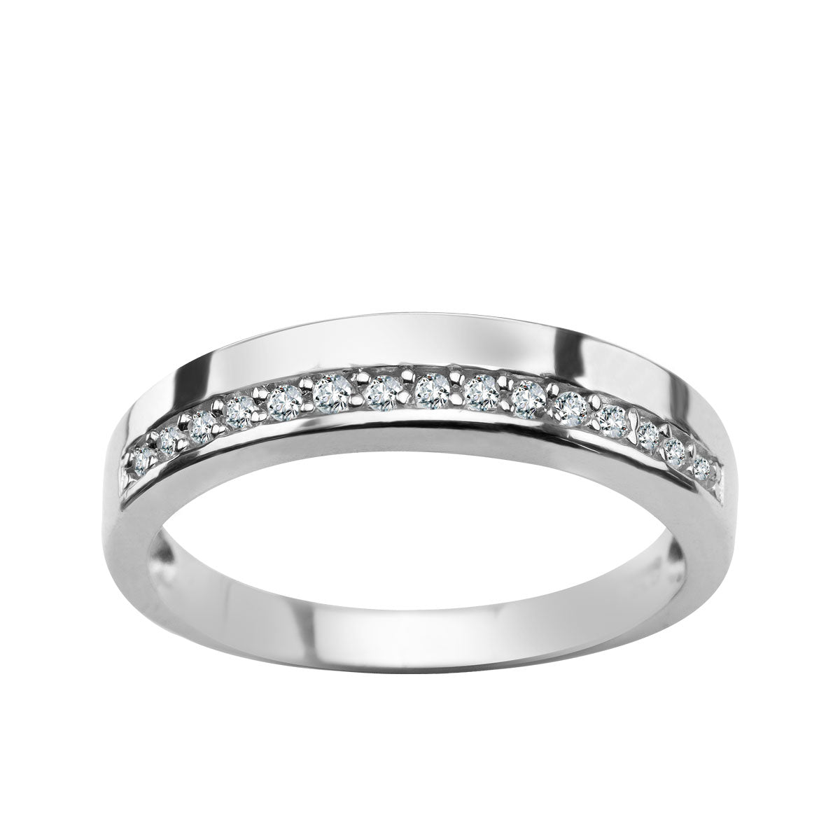 Pierścionek srebrny z cyrkoniami - Verona
