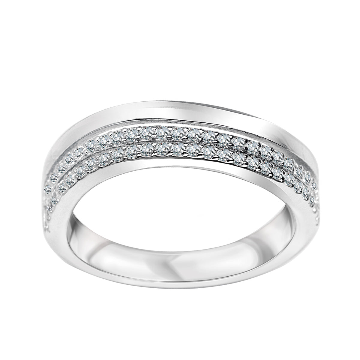 Pierścionek srebrny z cyrkoniami - Laura - Verona