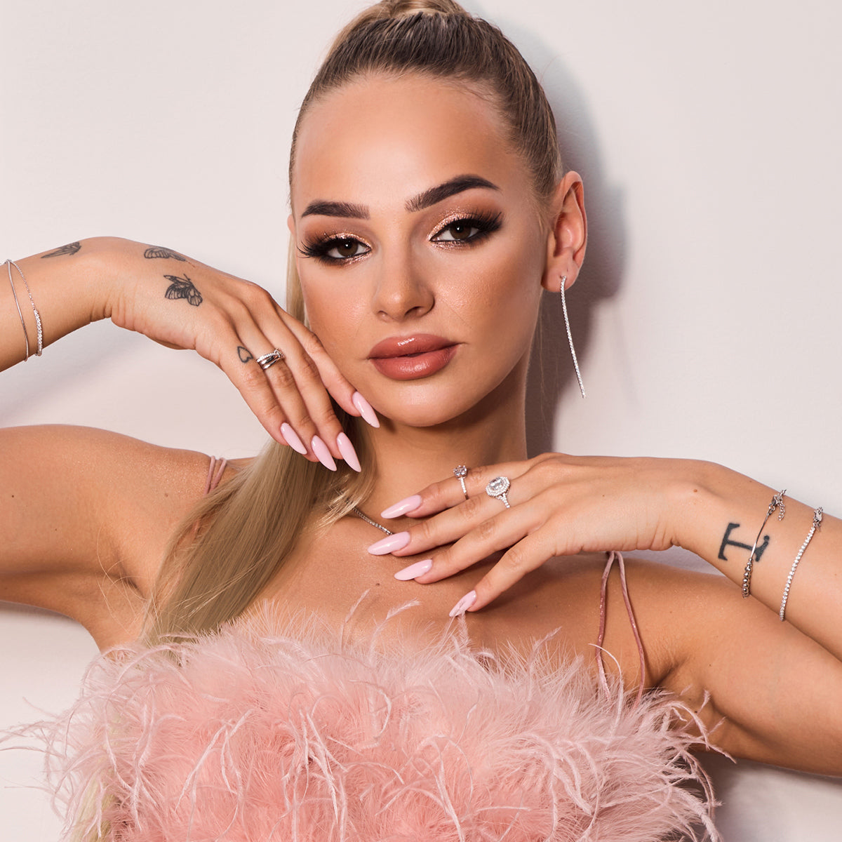 Pierścionek srebrny z cyrkoniami - Verona