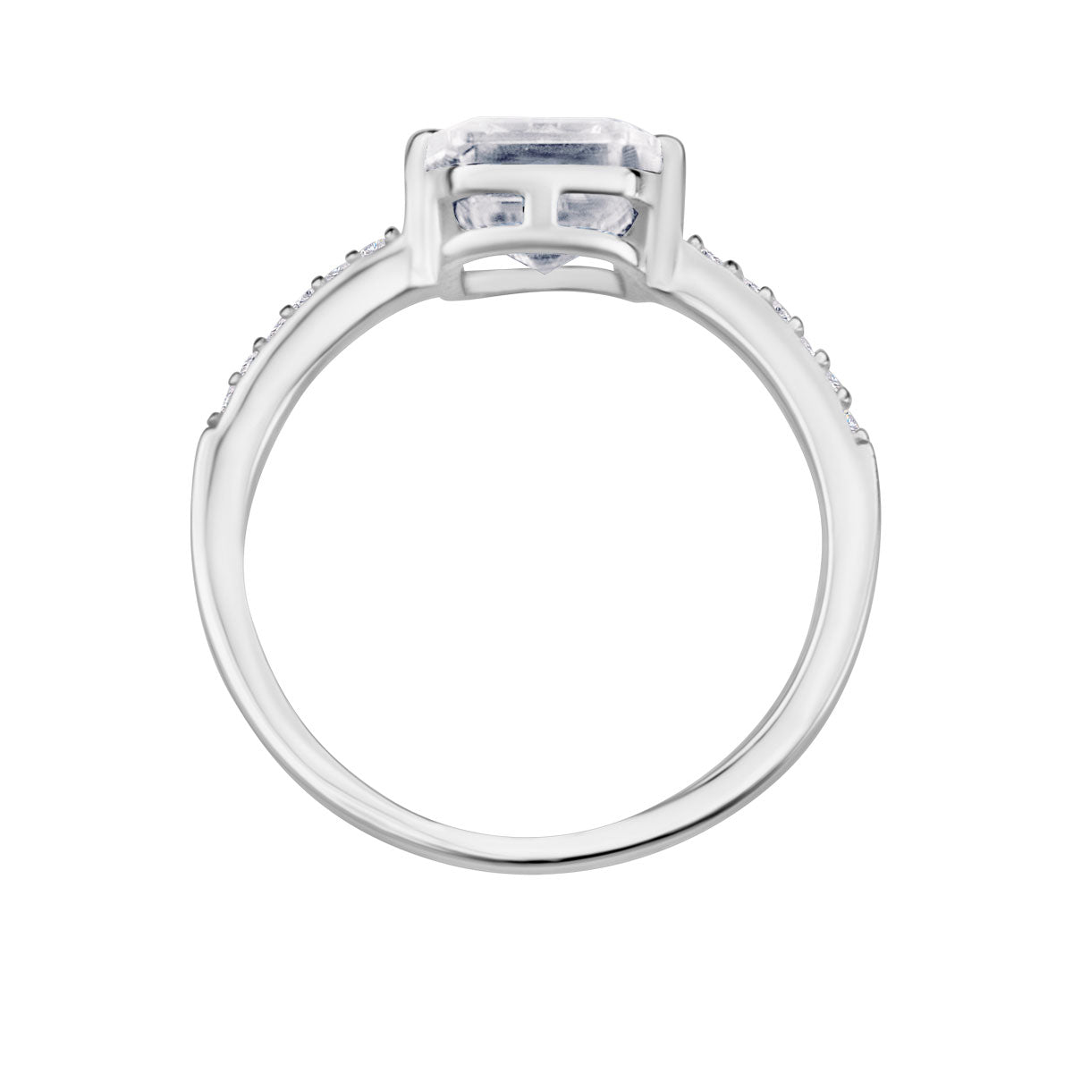 Pierścionek srebrny z cyrkoniami - Verona