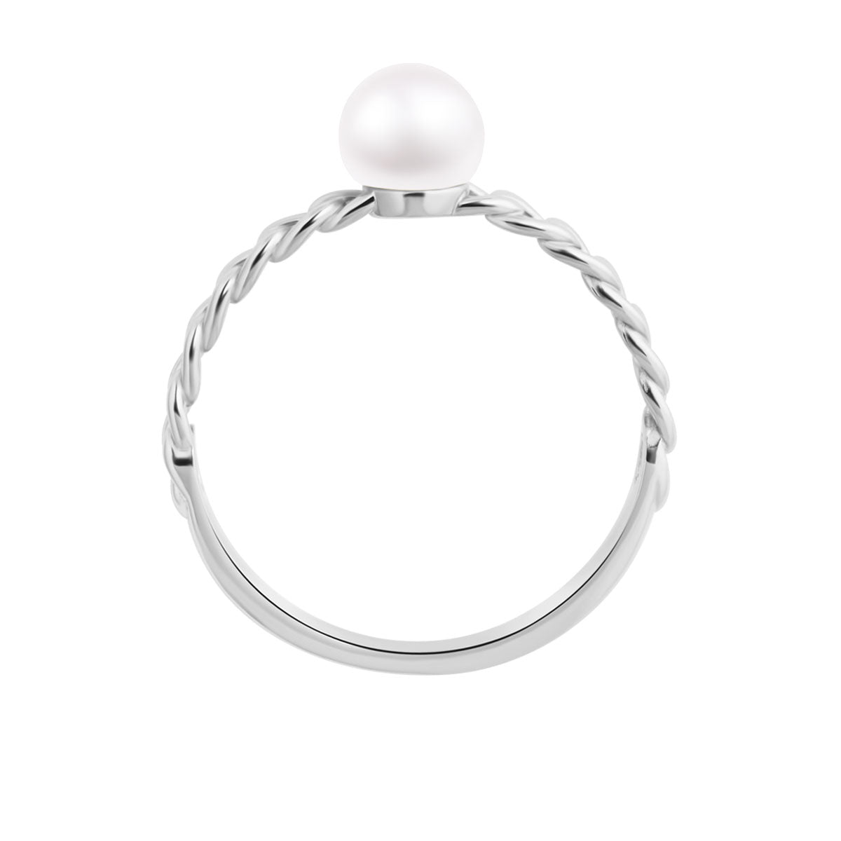 Pierścionek srebrny z perłą