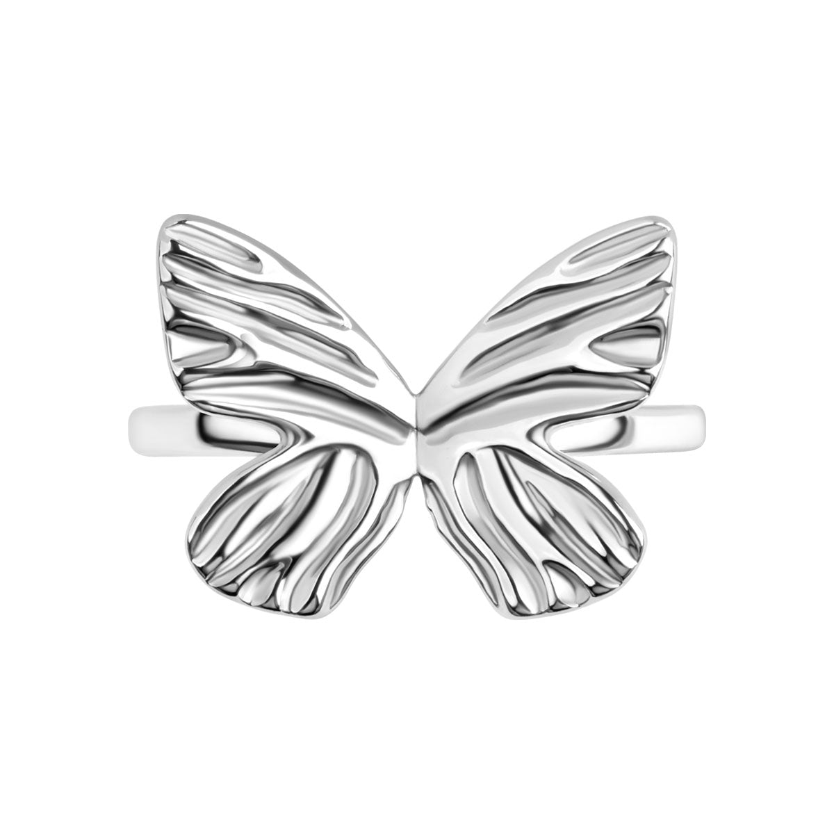 Pierścionek srebrny - motyl