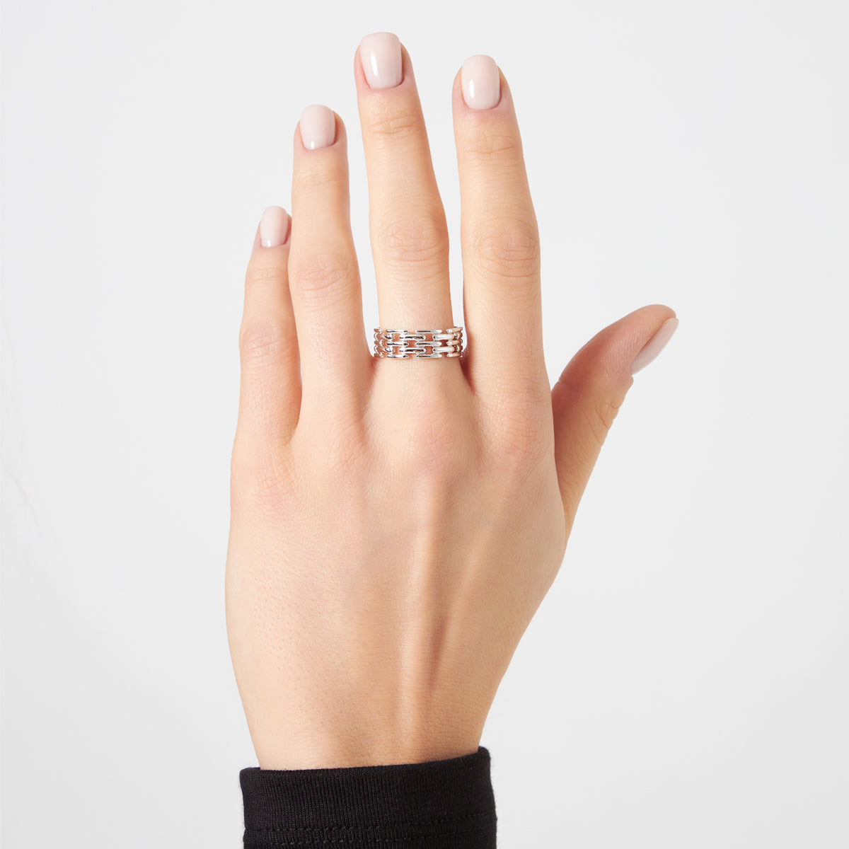 Pierścionek srebrny - ażurowy