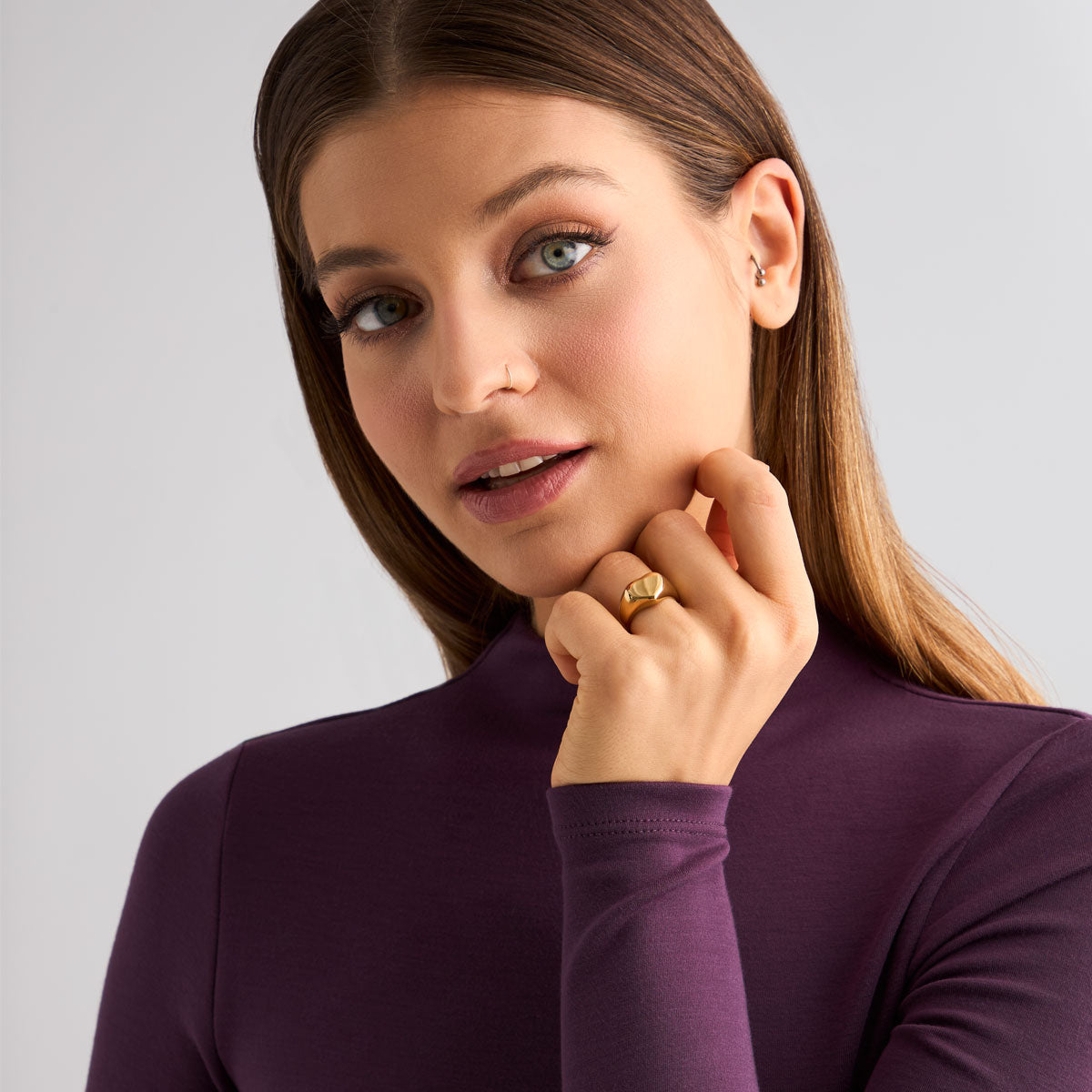 Pierścionek złoty - serce