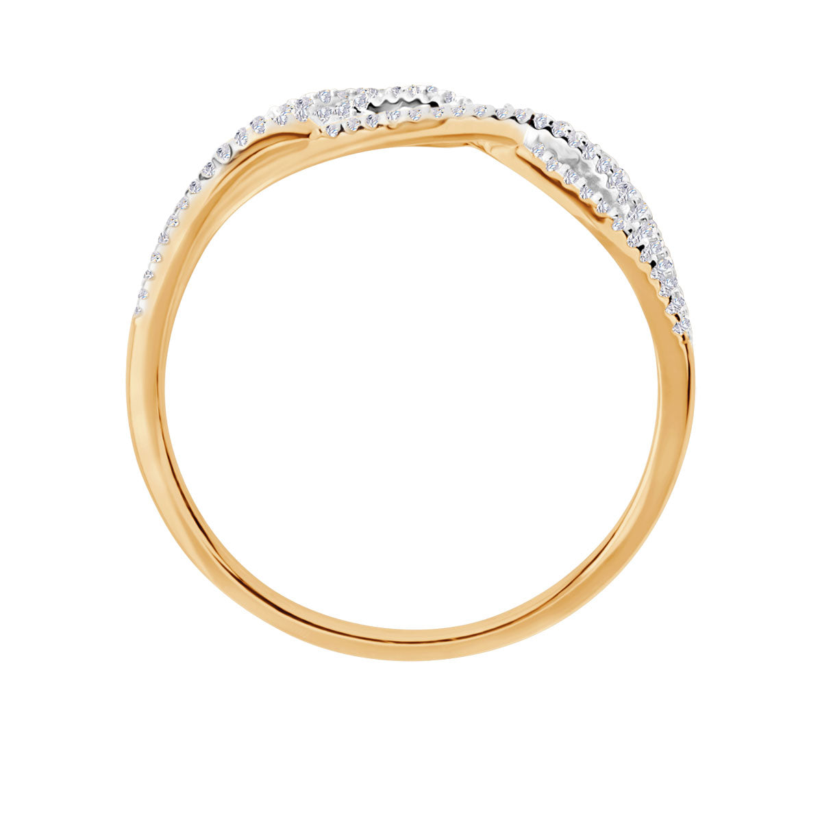 Pierścionek złoty z diamentami