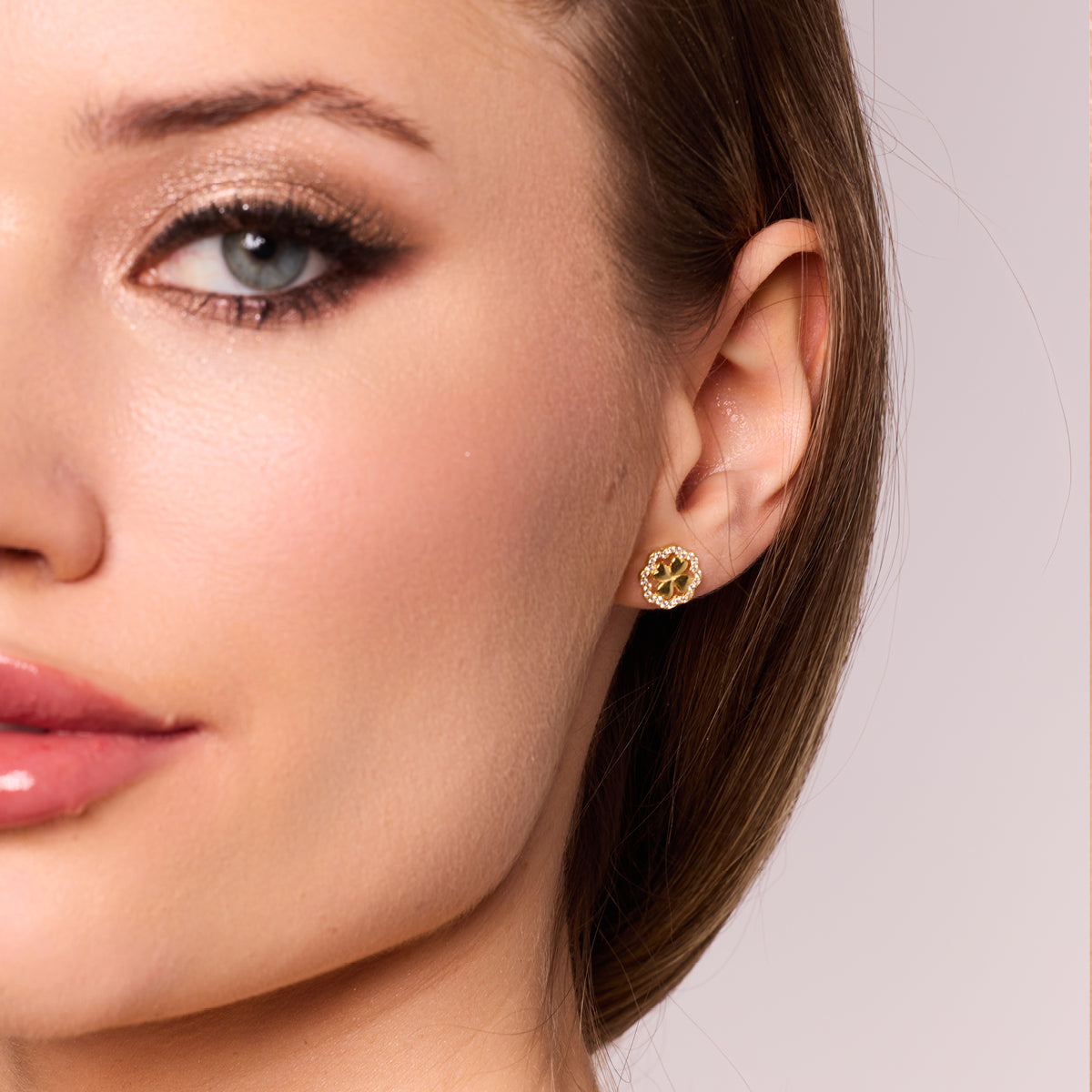 Zestaw biżuterii z cyrkoniami - serca