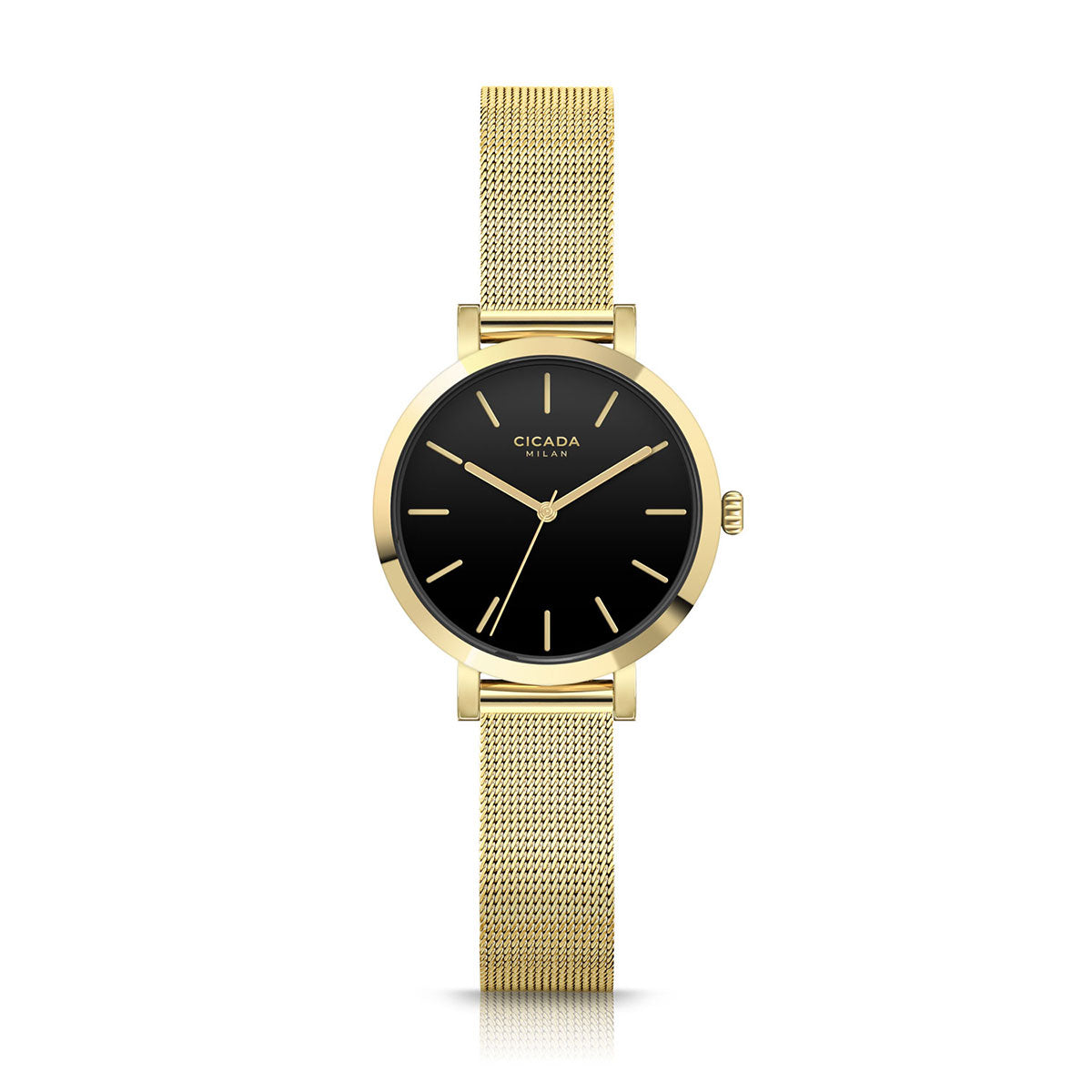 Zegarek na złotej bransolecie - Cicada Modena
