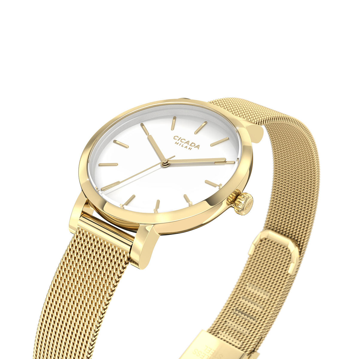 Zegarek na złotej bransolecie - Cicada Parma