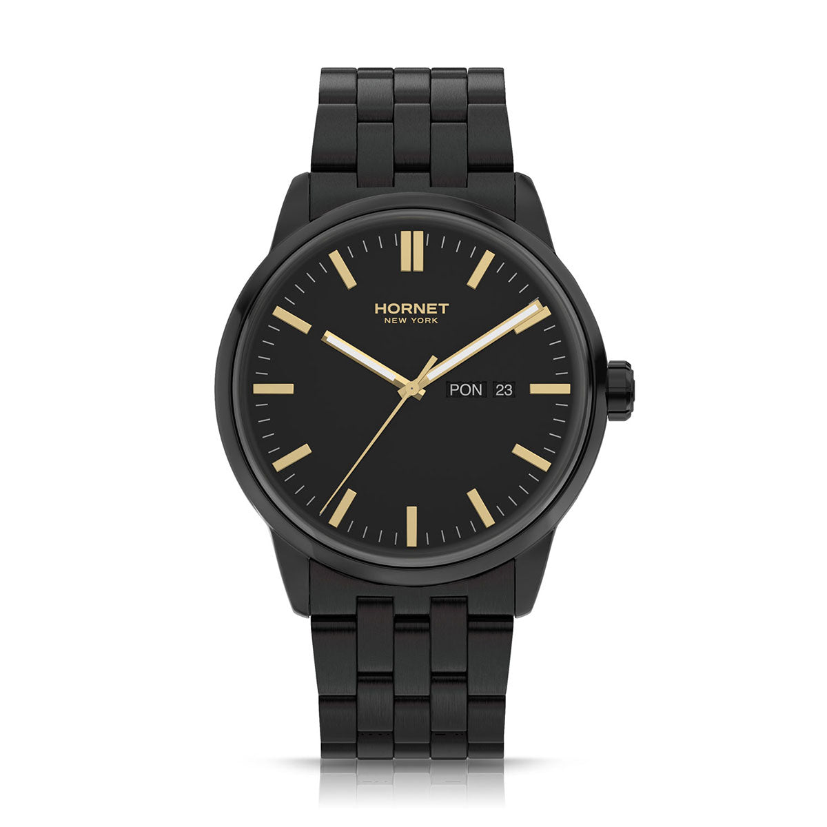 Zegarek na czarnej bransolecie - Hornet Winston