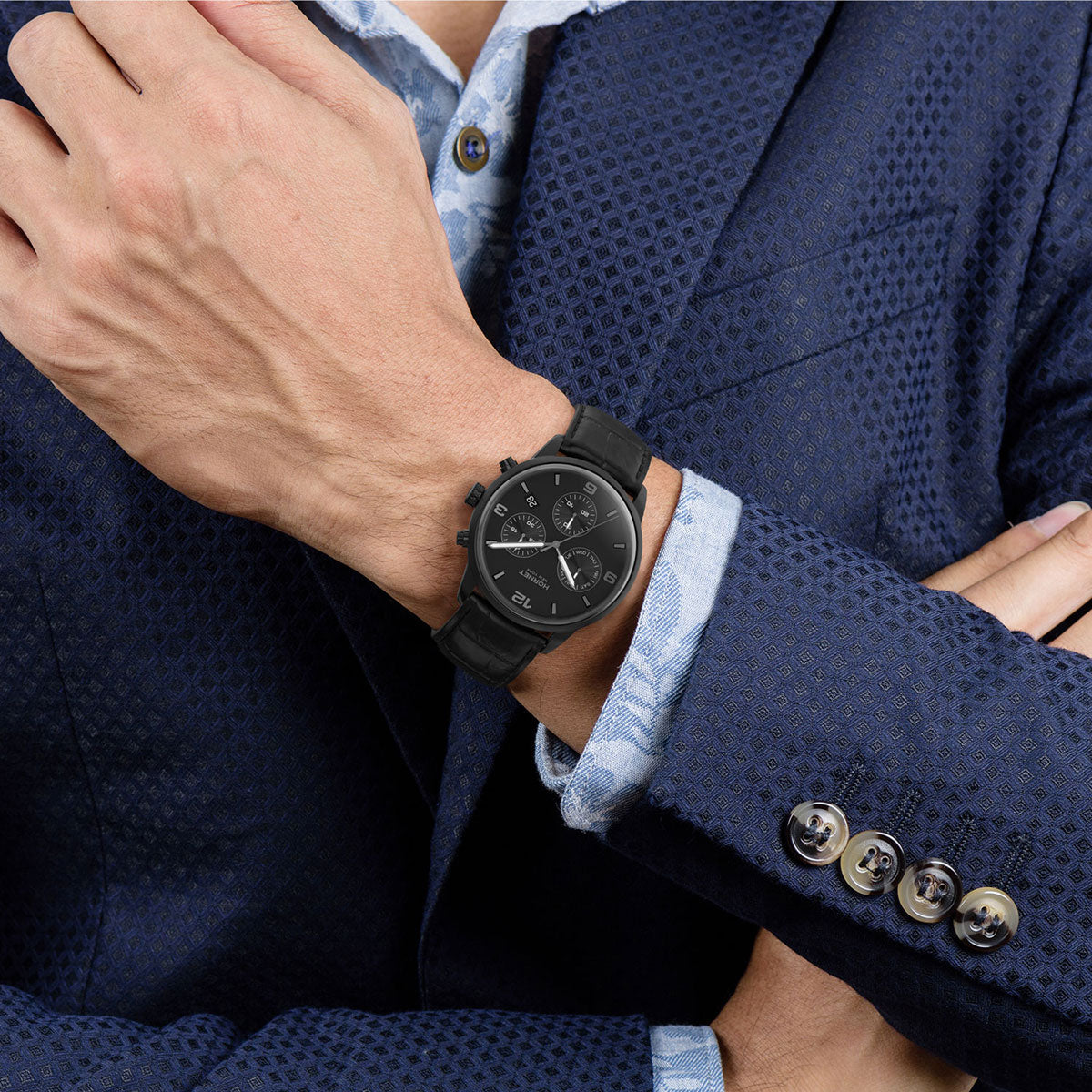 Zegarek na czarnym pasku - Hornet Brooks NFC