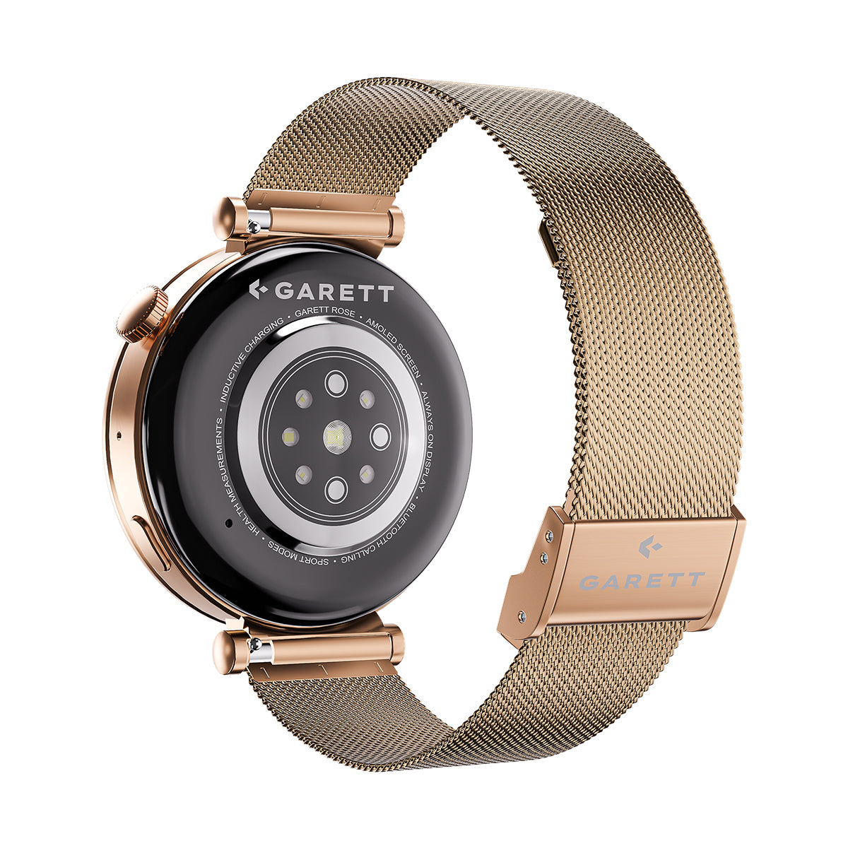 Smartwatch na różowej bransolecie - Garett Rose